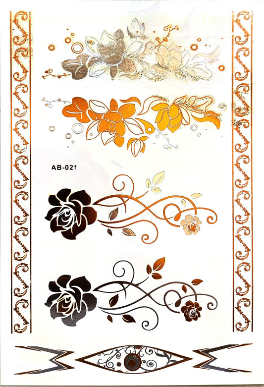 Tatoo metalizados dorados