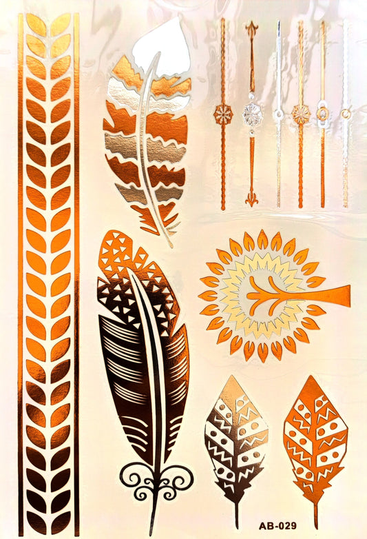 Tatoo metalizados dorados