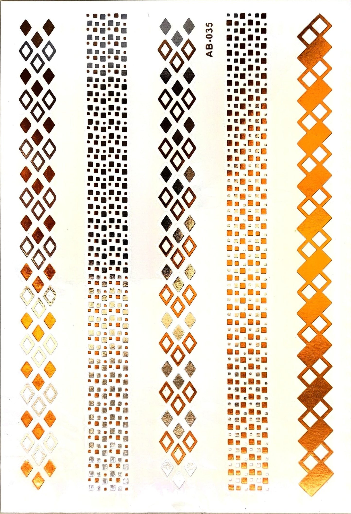 Tatoo metalizados dorados