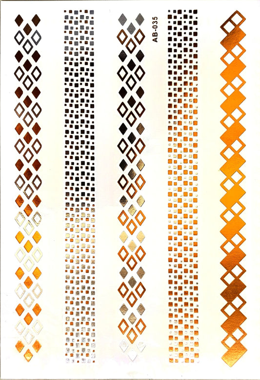 Tatoo metalizados dorados