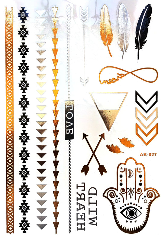 Tatoo metalizados dorados