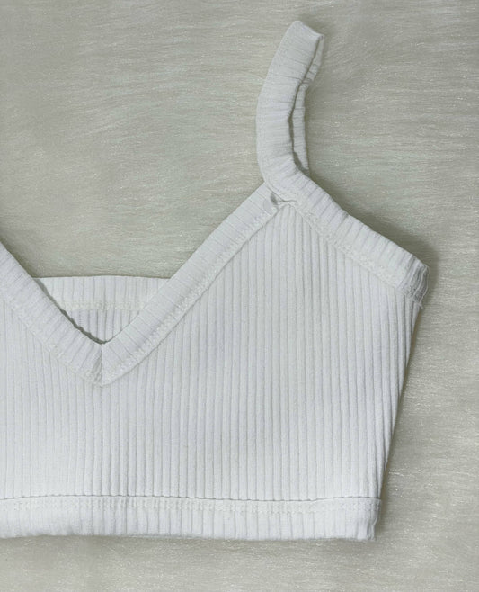 Crop top corto blanco