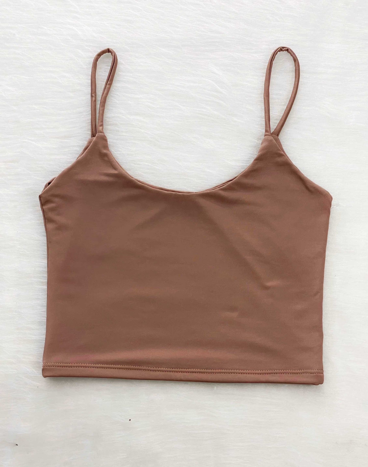 Crop top básico nude
