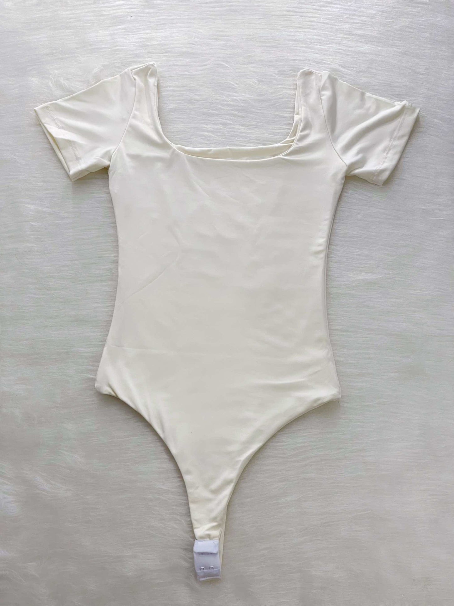 Body de mangas marfil