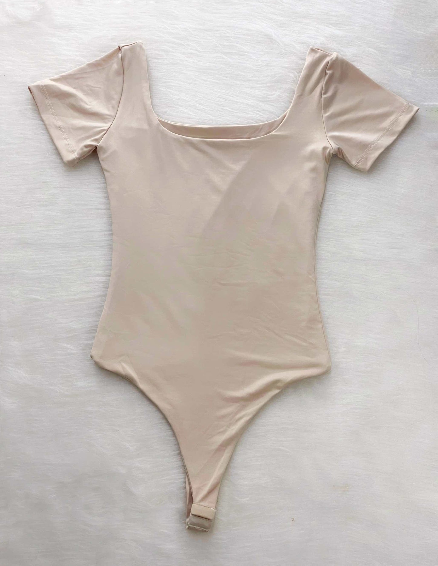 Body de mangas beige