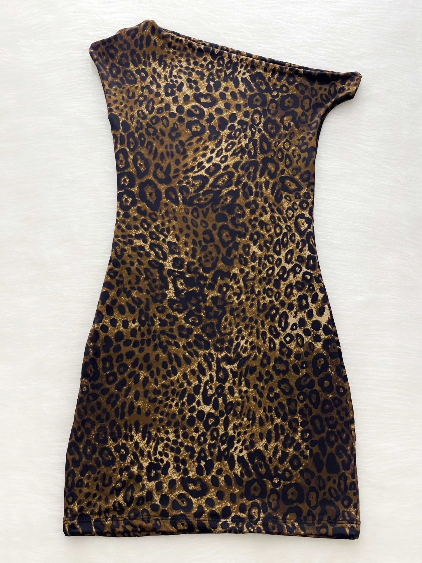 Vestido corto animal print