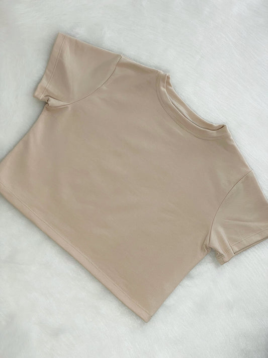 Camisa básica beige