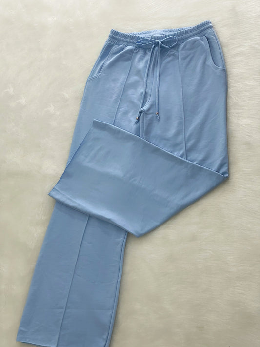 Pantalón bota campana azul bebe