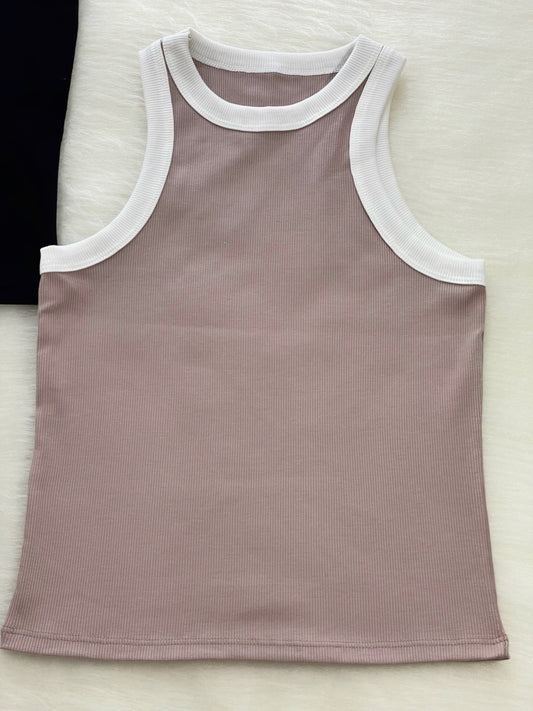 Blusa esqueleto bicolor bronce-blanco
