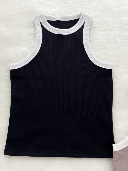 Blusa esqueleto bicolor negro-blanco