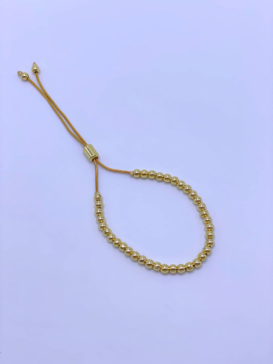 Pulsera graduable de balines 4mm