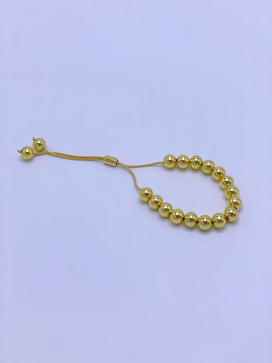 Pulsera graduable de balines 8mm