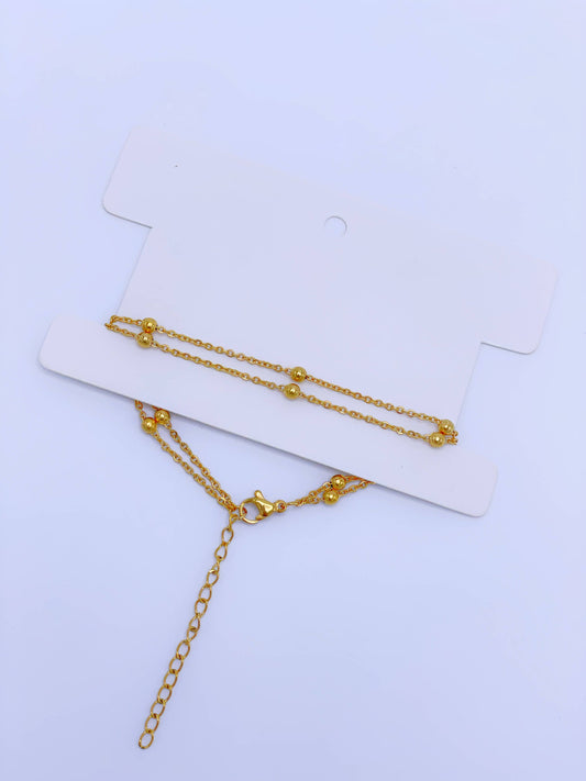 Pulsera dorada graduable