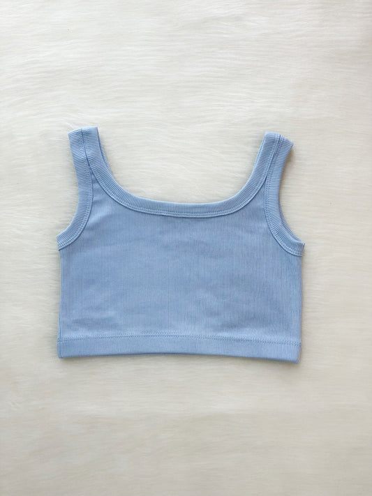 Croptop azul bebe