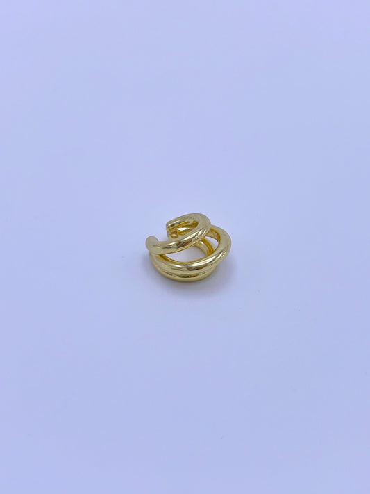 Earcuff ajustable rodio