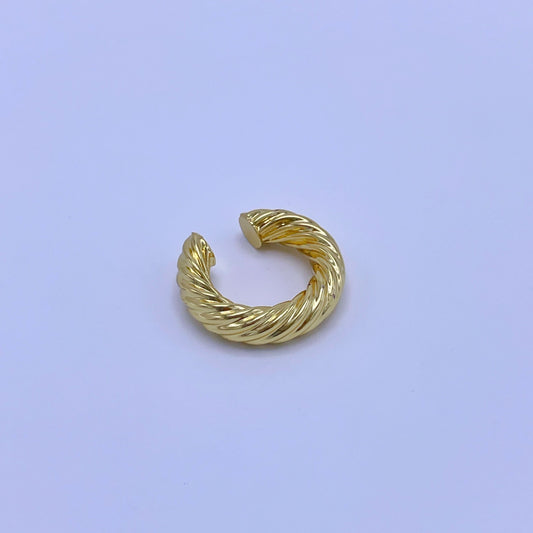 Earcuff ajustable rodio