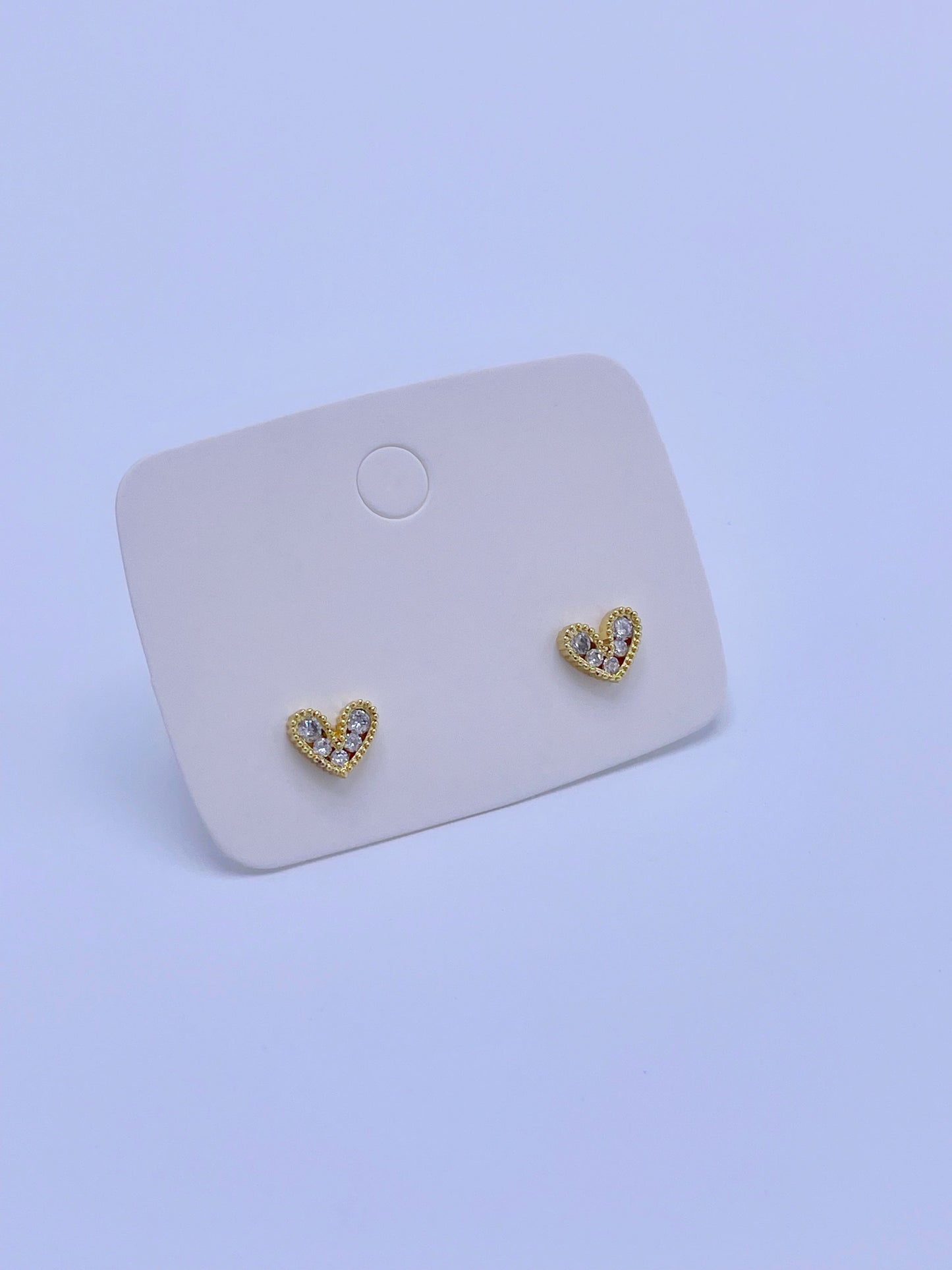 Topos en forma de corazón blanco