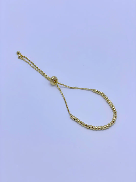 Pulsera graduable de balines 3 mm