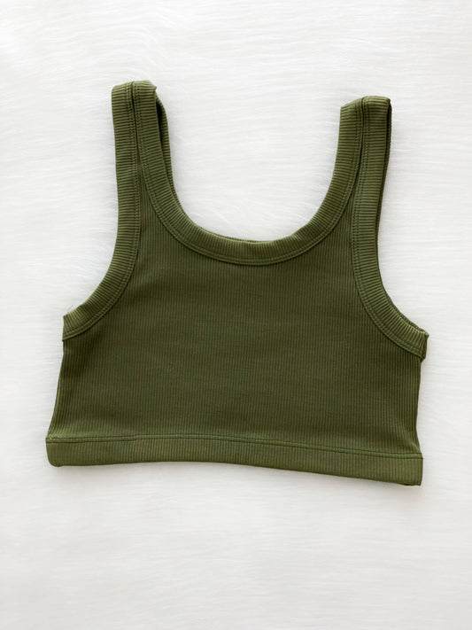 Croptop verde militar
