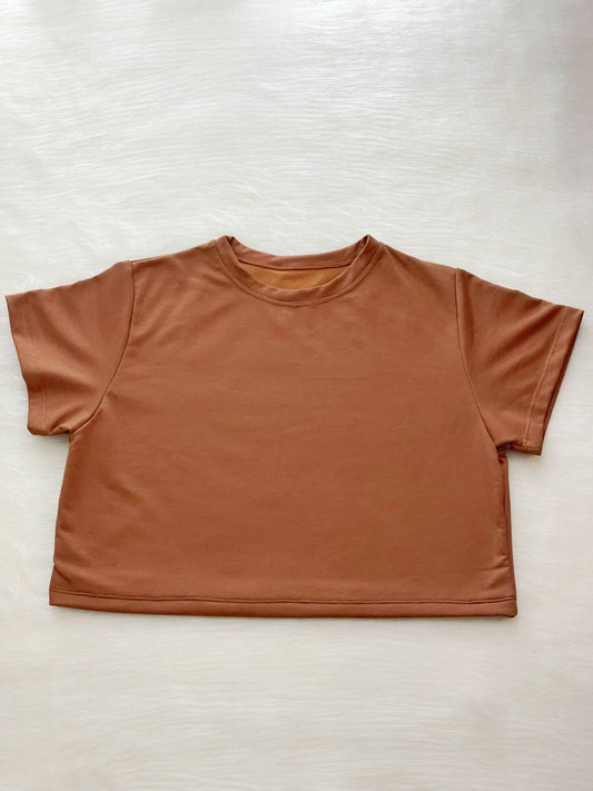Camisa básica terracota