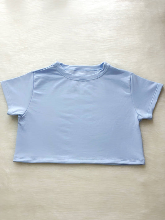 Camisa básica azul bebe