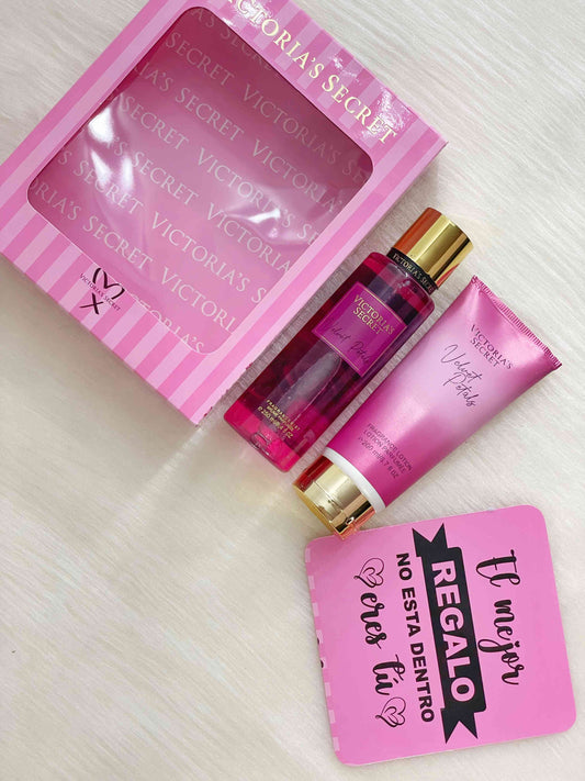 Set splash + crema velvet petals