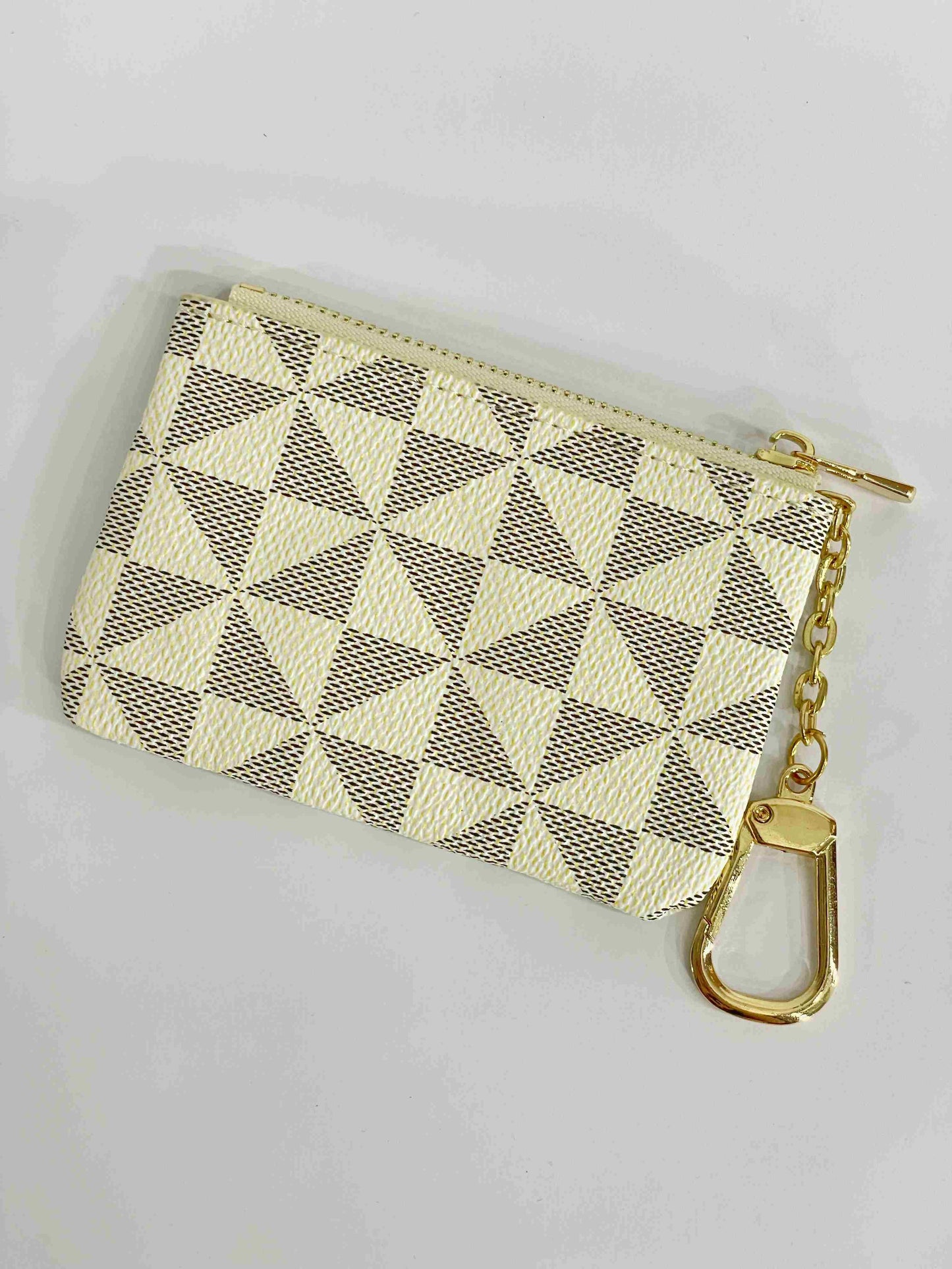 Monedero mosaico beige