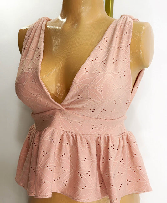 Blusa ojalillo palo de rosa