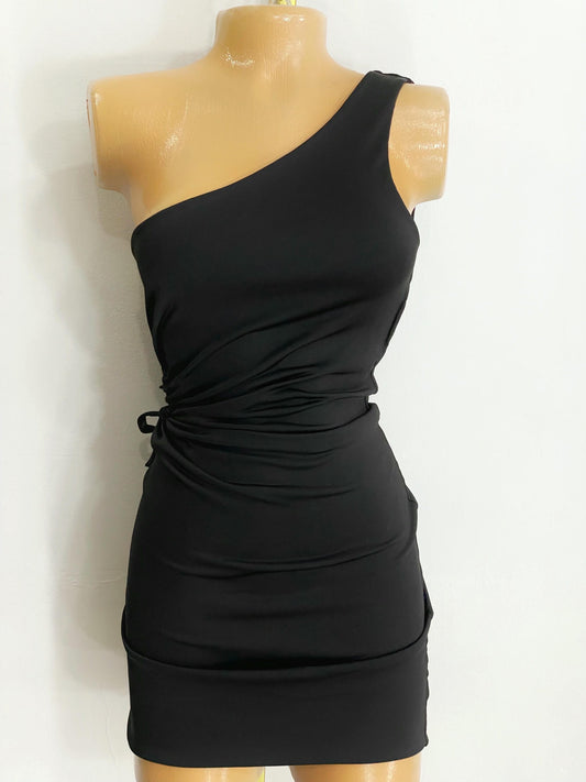 Vestido medio hombro