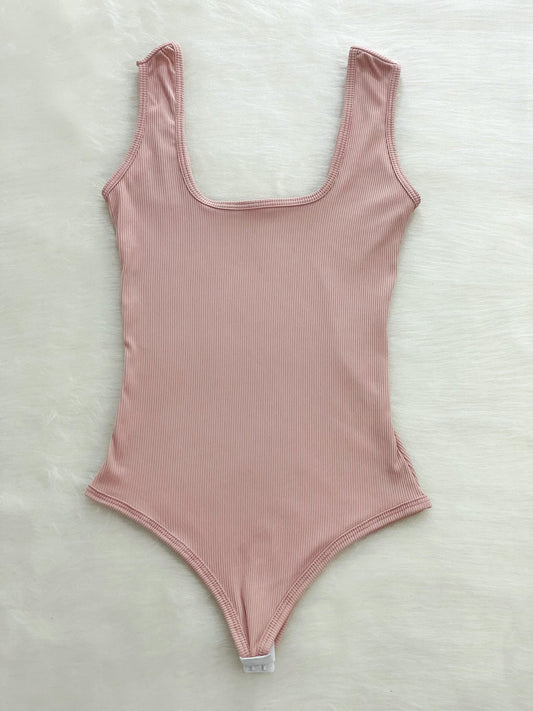 Body de tiras palo de rosa