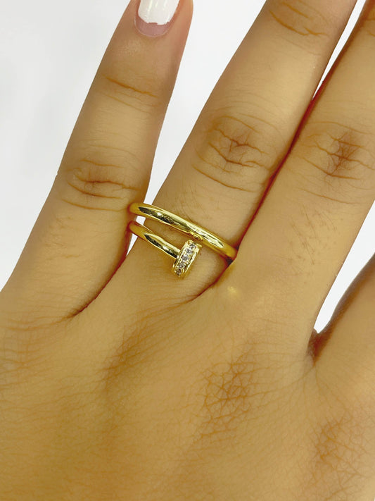 Anillo graduable estilo cartier