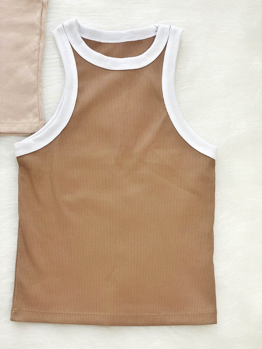 Blusa esqueleto bicolor nude-blanco