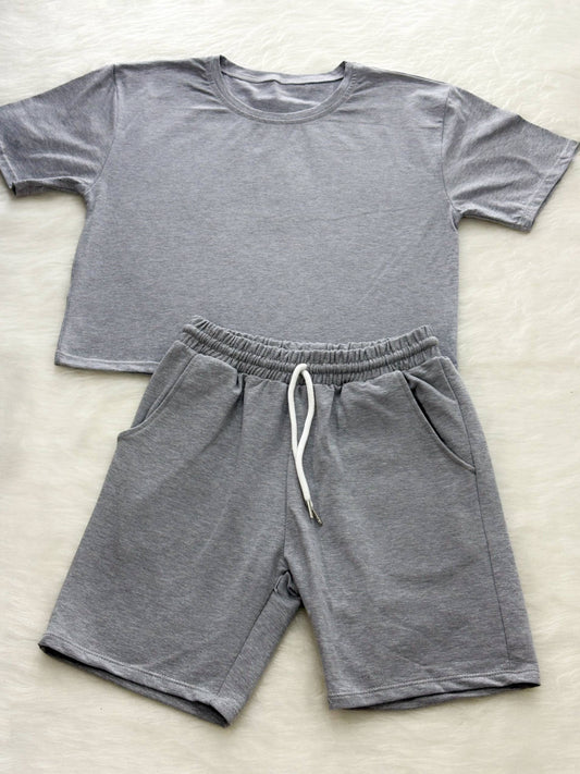 Set básica + bermuda gris