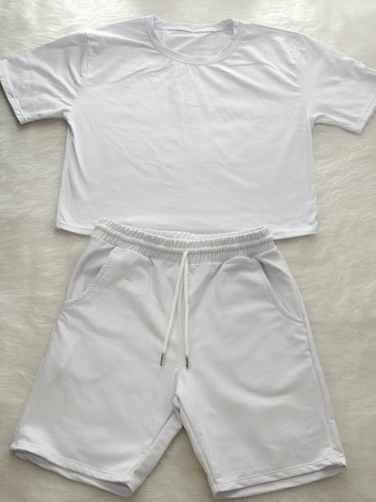 Set básica + bermuda blanco
