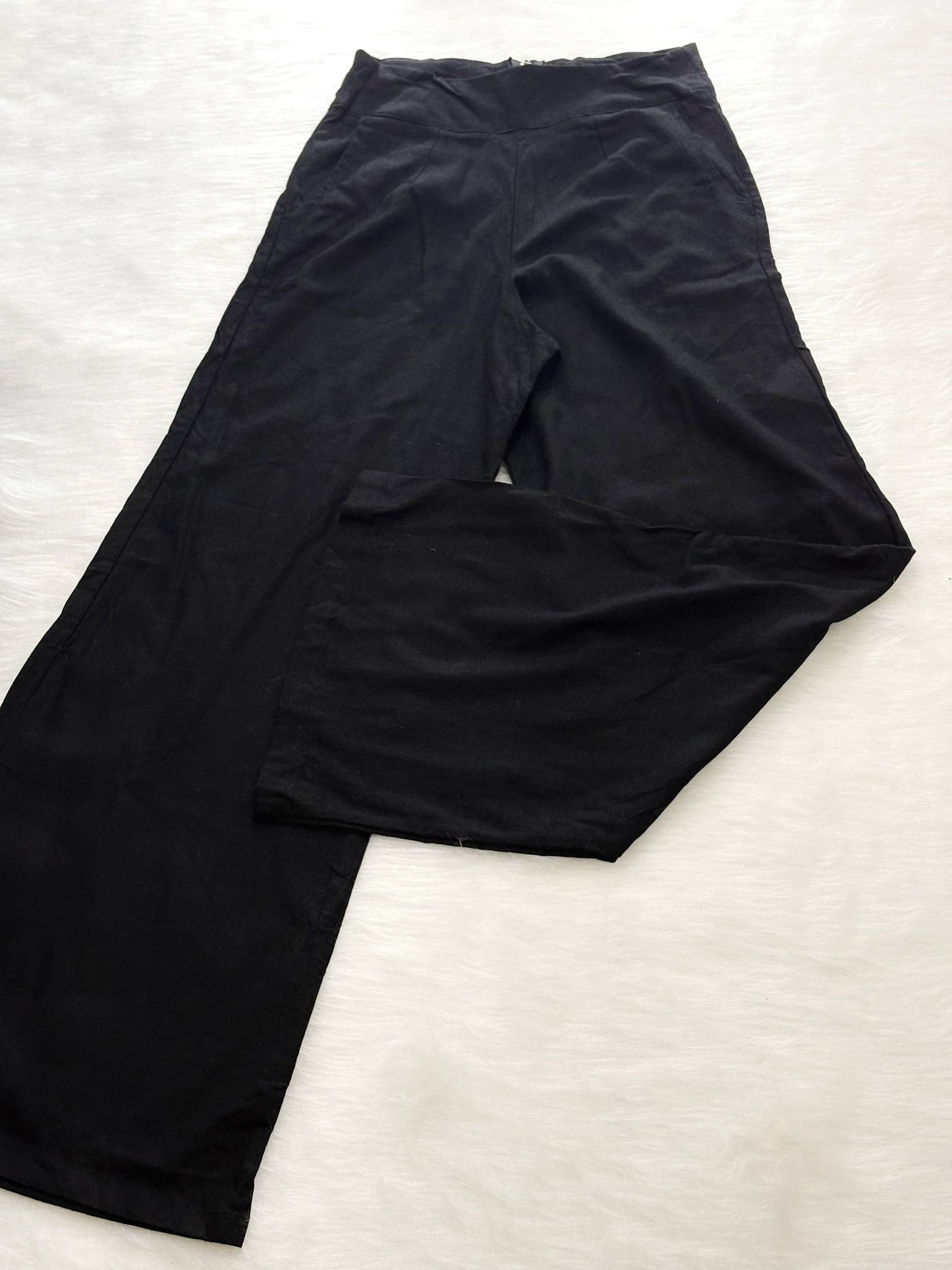 Pantalón lino negro