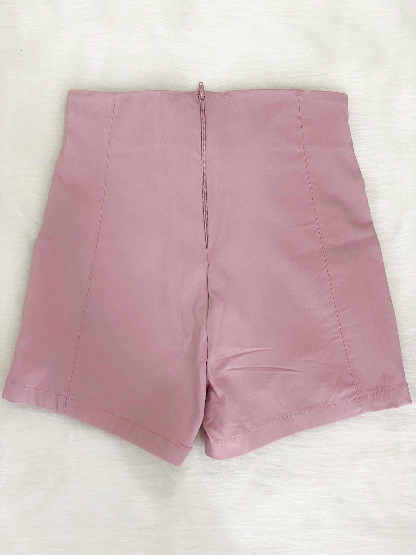 Short talle alto strech palo de rosa