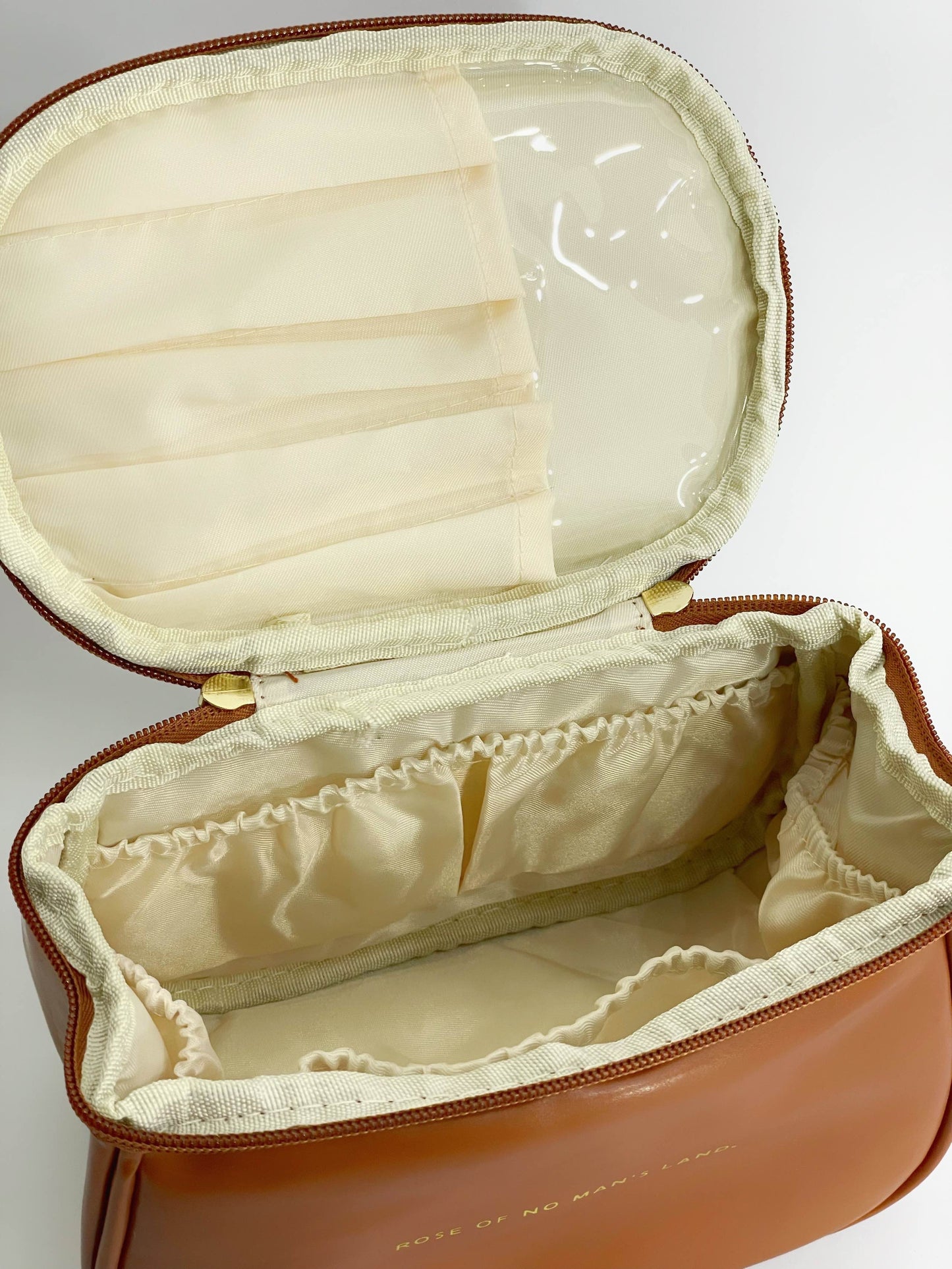 Neceser estilo bolso café