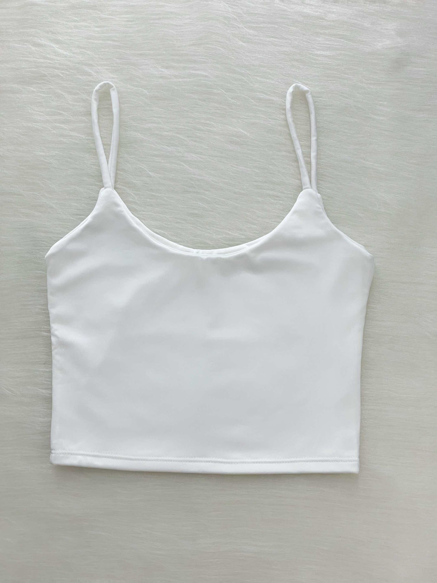 Crop top básico blanco