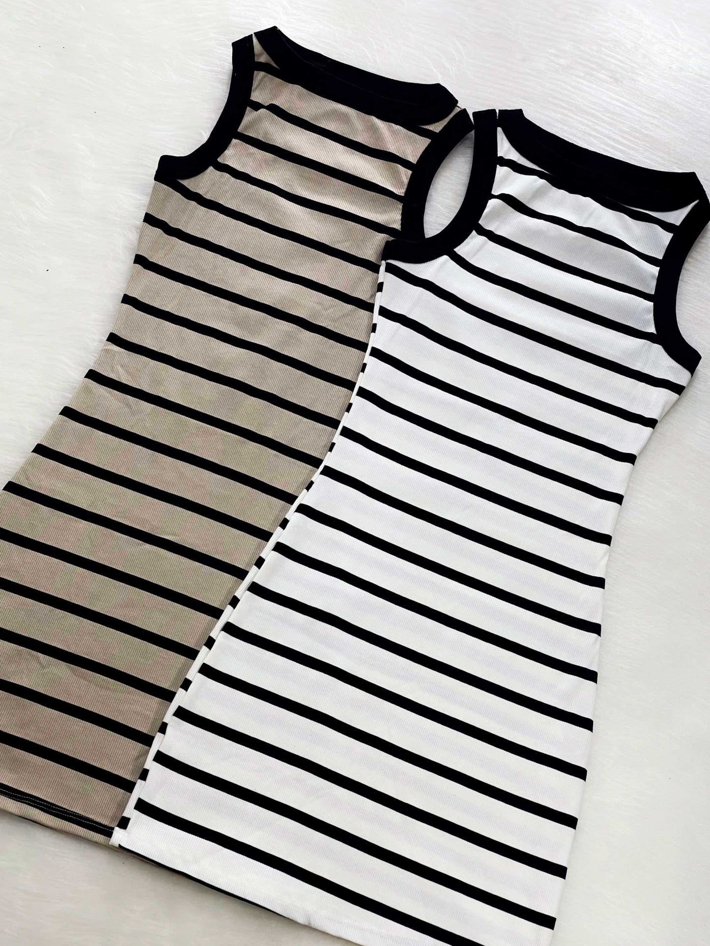Vestido estilo esqueleto blanco-negro