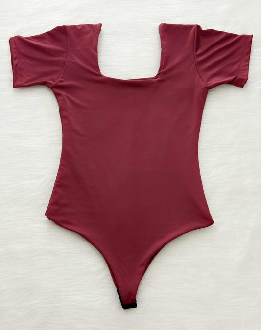 Body de mangas vino tinto
